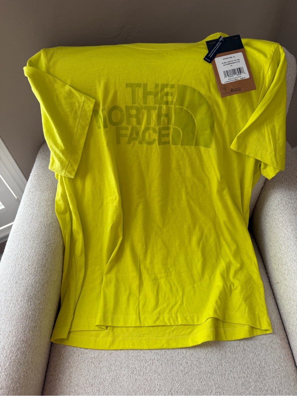 The North Face Yellow Logo Tee